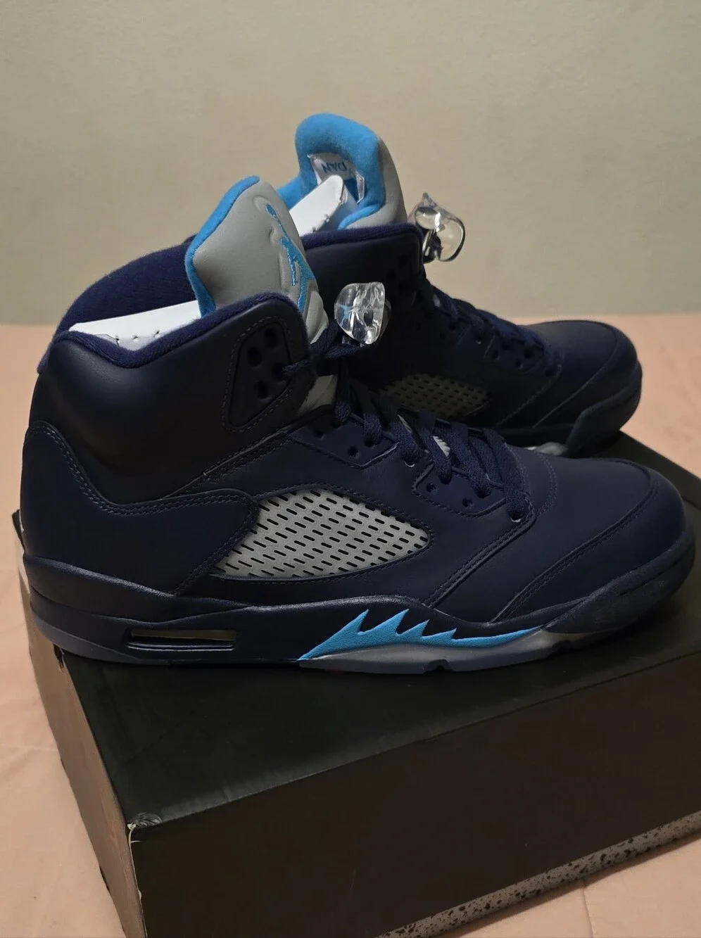 Jordan 5 Retro  Shoes - Navy/Teal